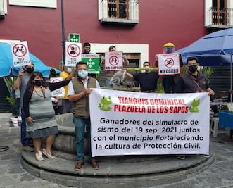 Artesanos de Los Sapos ganan concurso del Segundo Simulacro Nacional 2021