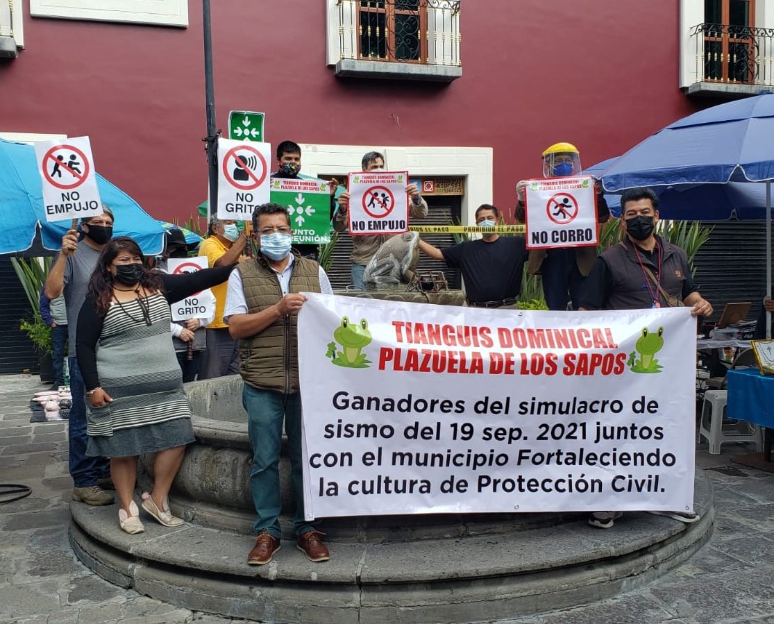 Artesanos de Los Sapos ganan concurso del Segundo Simulacro Nacional 2021