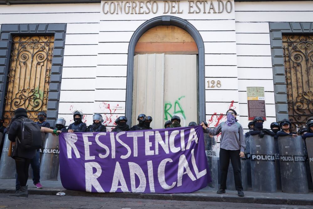 Mujeres poblanas salieron a las calles para marchar contra la violencia de género | EsImagen para El Universal Puebla