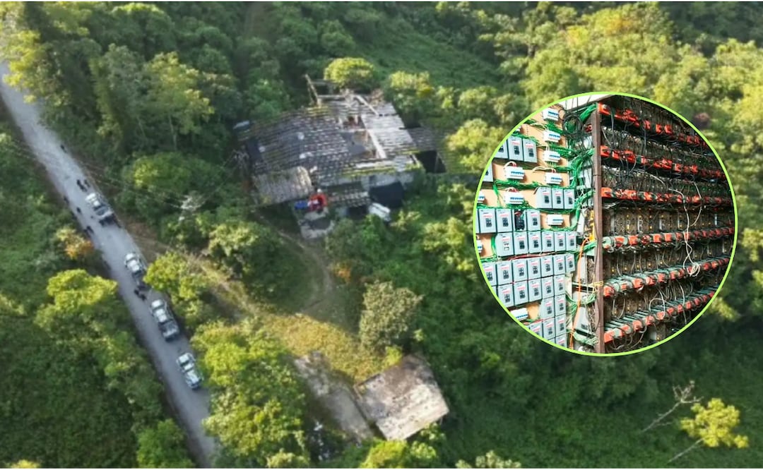 Cálculos no oficiales estiman que a través de esta minería de criptomonedas se generaban hasta 4.5 millones de pesos mensuales I Foto: SEMAR/SSP