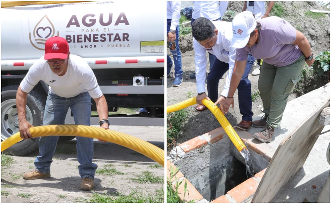 Gobierno de Puebla inicia reparto de 100 pipas para abastecer colonias sin agua potable | Foto: Gobierno de Puebla.