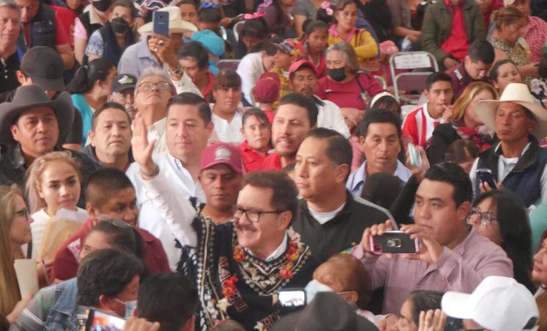 Ignacio Mier Velazco se reunió con simpatizantes en Tlatlauquitepec | Foto: Especial