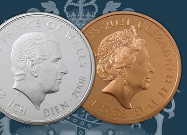 Cuándo cambiarán el rostro de Isabel II por el de Carlos III en las monedas británicas