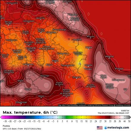 Pronóstico del clima para Puebla hoy 27 de mayo 2021