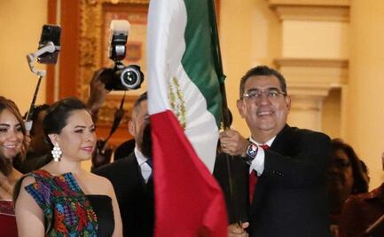 Sergio Salomón encabeza su último Grito de Independencia en Puebla