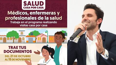 ¿Eres médico o enfermero? Ya inició la contratación en Puebla para el programa Salud Casa por Casa