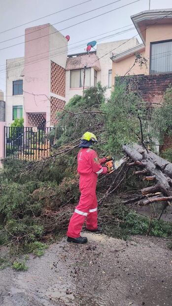 Fotos Redes Sociales        Las lluvias dejaron varias inundaciones en la zona metropolitana de Puebla