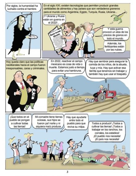 Así es el cómic de AMLO para incentivar la campaña de autoconsumo en México