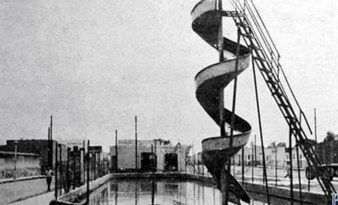 Esta es la alberca de Santa Anita, una de las más antiguas de Puebla | Foto: Facebook David Ramírez