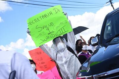 PROTESTAN EN VISITA DE AMLO A TLAXCALA