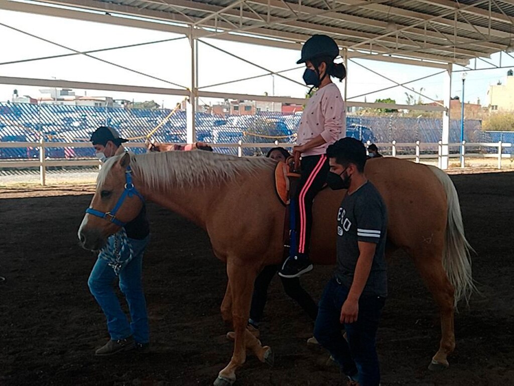 Equinoterapia en Puebla, un apoyo emocional para personas con discapacidad