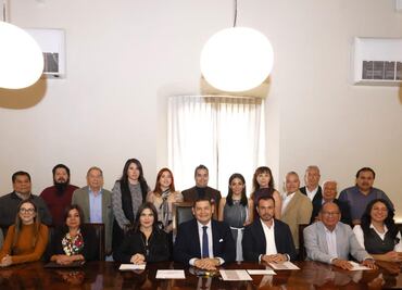 Alejandro Armenta se reúne con los titulares de Turismo y de Cultura y Arte