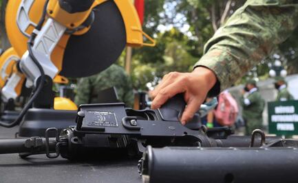 Destruyen más de 600 armas, cargadores y cartuchos decomisados