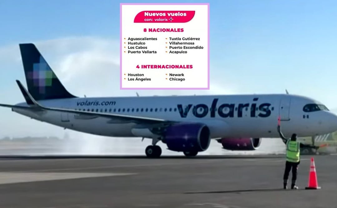 Volaris anunció tres nuevas rutas desde el Aeropuerto Internacional Hermanos Serdán | Foto: EsImagen/Captura de video