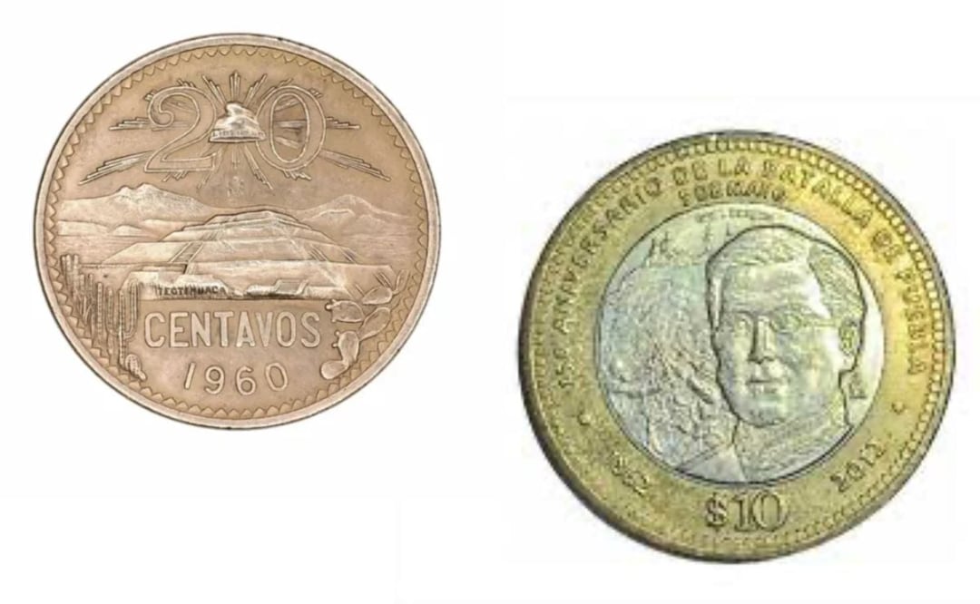 Si enfrentamos las características y valor de estas dos monedas relacionadas con Puebla, este es el diagnóstico | Foto: Archivo El Universal Puebla