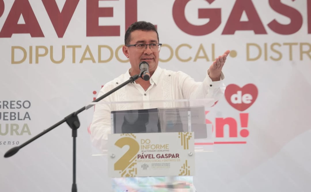 Rinde Pável Gaspar su Segundo Informe; destaca iniciativas con sentido social y trabajo en territorio | Foto: Congreso de Puebla.