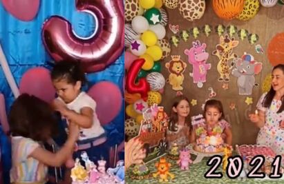 Niñas del pastel, a un año de VIDEO viral, celebran juntas y sin pelear