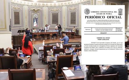 Publican en el Diario Oficial aprobación de Puebla a la reforma al Poder Judicial