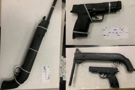 Detienen a tres jóvenes que portaban armas artesanales 