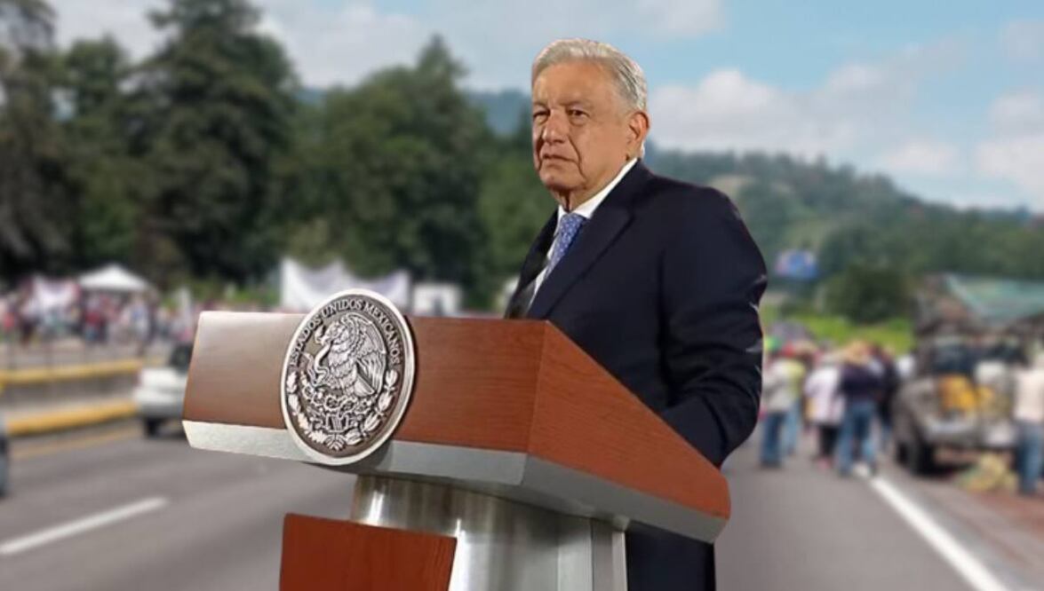 AMLO insiste en que no cederá a presiones pero que tampoco los va a reprimir por bloquear la autopista | Foto: Especial