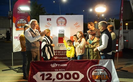 En San Isidro Castillotla, Puebla Brilla llega a 12 mil luminarias modernizadas en menos de un año