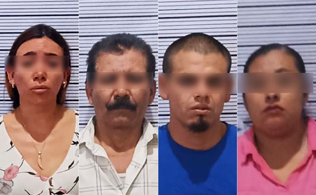 La Secretaría de Seguridad Pública de Puebla detuvo a cuatro presuntos extorsionadores | Foto: Secretaría de Seguridad Pública