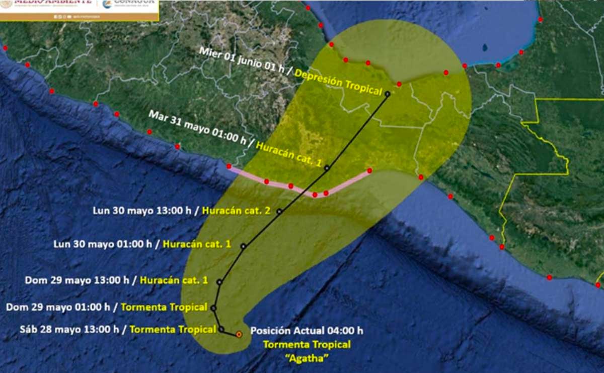 Huracán Agatha provocará lluvias ligeras a moderadas en Puebla