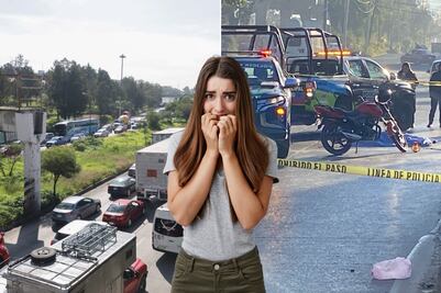 Peligro en la autopista México-Puebla: así escapan los asaltantes