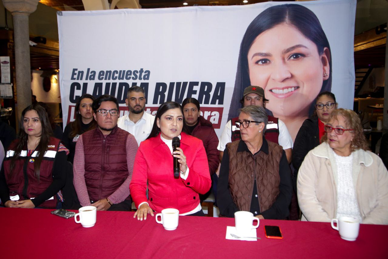 Claudia Rivera ofreció conferencia de prensa en Puebla | Agencia Es Imagen para El Universal Puebla