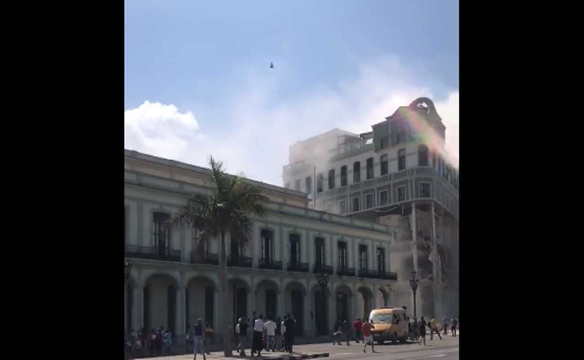 Así se vio la explosión del Hotel Saratoga en La Habana, Cuba
