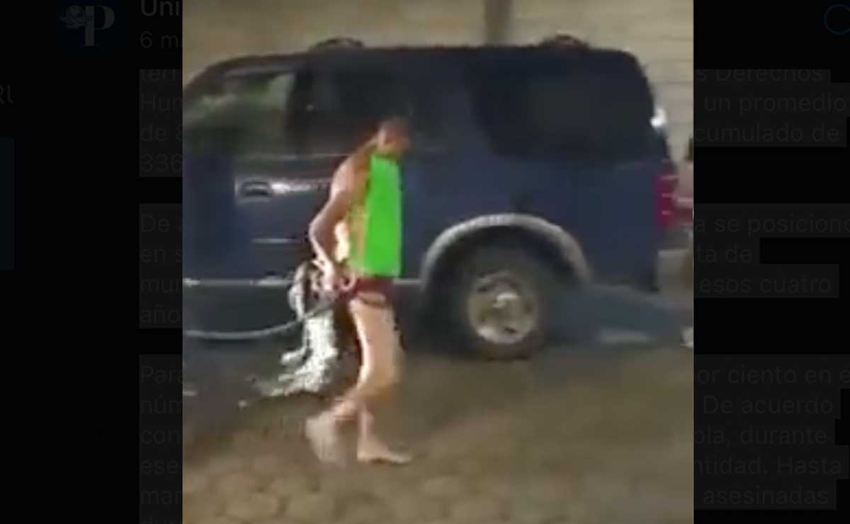 Desnudan y exhiben a hombre por presunto robo en Chiautzingo