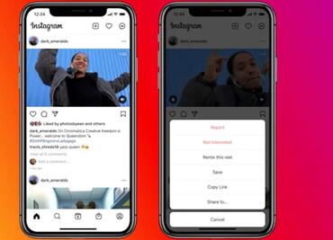 Instagram lanza Remix, función para mezclar videos estilo TikTok