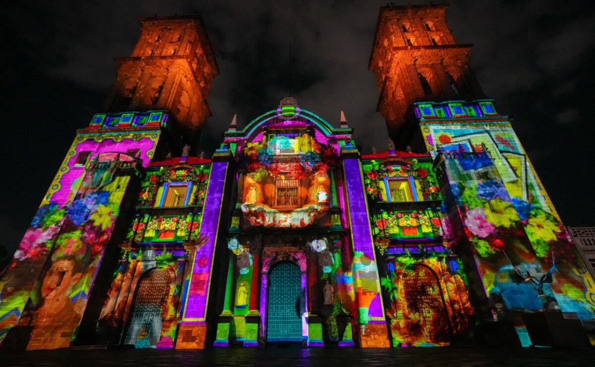 Proyectará Gobierno de la Ciudad videomapping "Septiembre Brilla" este 16 de septiembre | Foto: Ayuntamiento de Puebla.