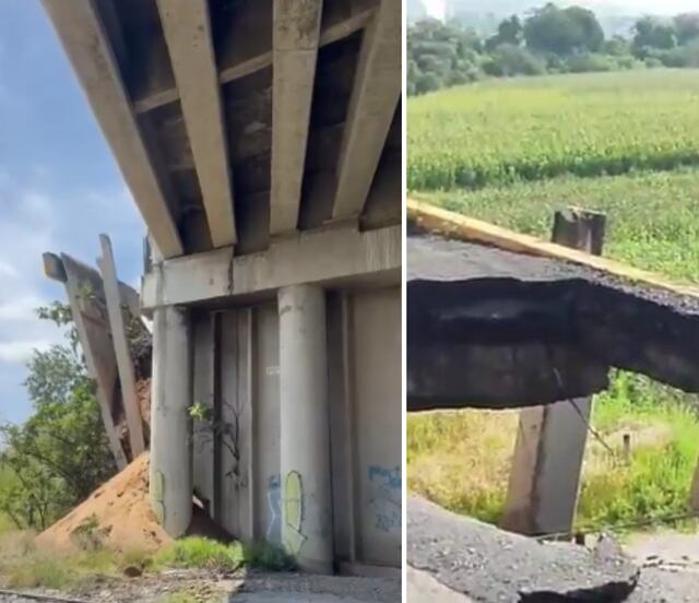 VIDEO Se forma socavón por un desprendimiento de tierra en bulevar Aeropuerto en Huejotzingo