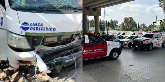 Accidente en Valsequillo y Periférico: 15 lesionados y caos vial