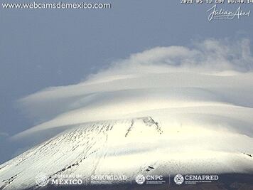 ¿Cómo amaneció el Popocatépetl? 13 de mayo 2021