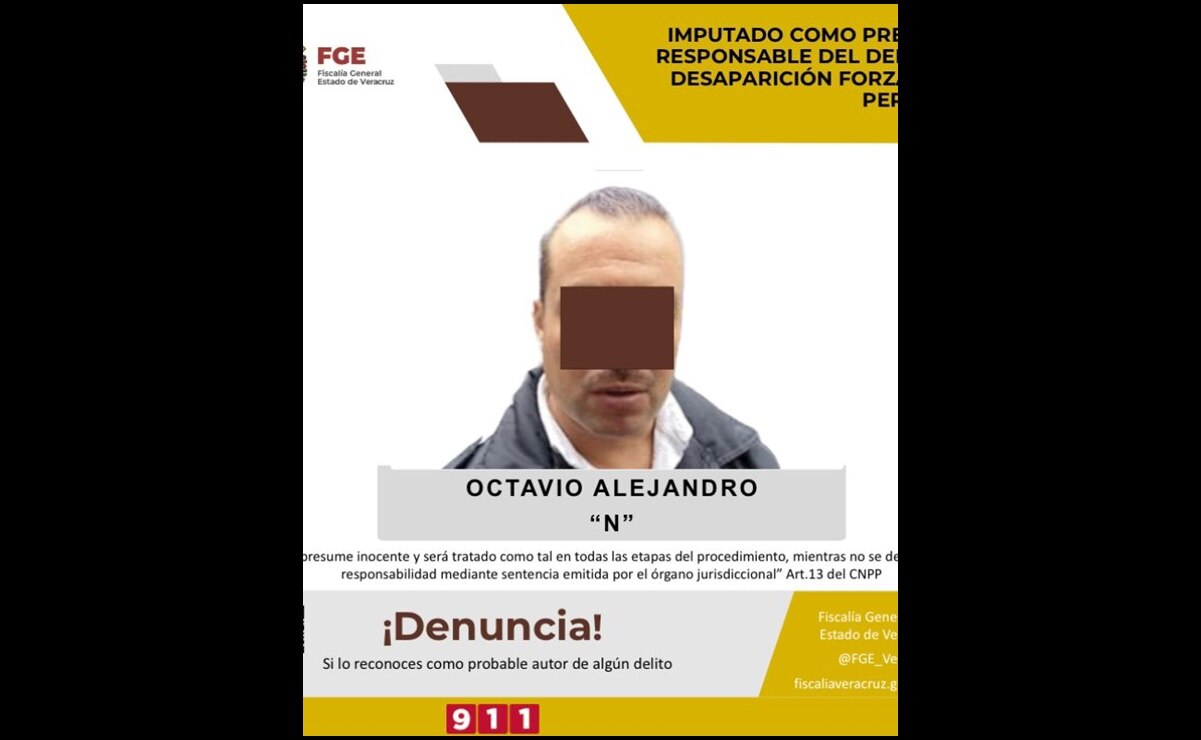 Cae exfuncionario municipal por desaparición forzada en Veracruz