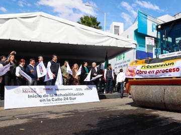 Armenta inicia rehabilitación de la calle 24 Sur