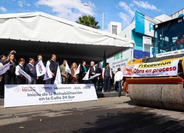 Armenta inicia rehabilitación de la calle 24 Sur