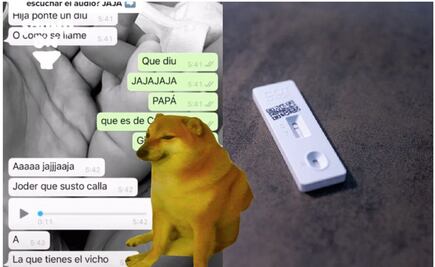 Papá confunde prueba de Covid con una de embarazo y conversación se vuelve viral