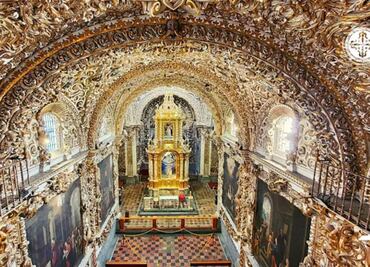 Este lugar cubierto de oro en Puebla fascina a turistas de todo el mundo