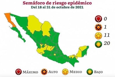 ¿En qué semáforo está Puebla?
