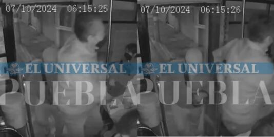 VIDEO capta violento asalto a pasajeros de la Ruta Angelópolis en Puebla