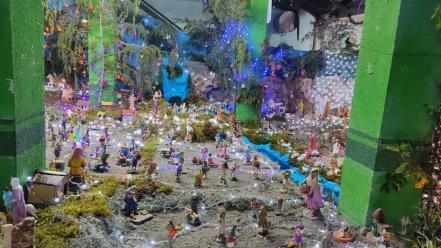 Familia de Atlixco coloca nacimiento con 3 mil 600 piezas cada año