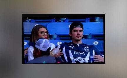 Exhiben a hombre infiel en el partido Monterrey vs Puebla