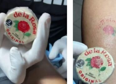 Tatuaje escondido en la envoltura del mazapán se vuelve viral