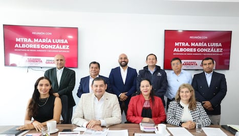 Alejandro Armenta y María Luisa Albores se reúnen como parte de la transición