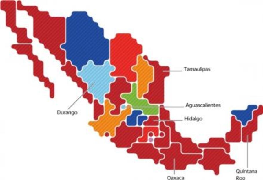 Tres años le tomó a Morena pintar a México de guinda; gobernará en 20 estados