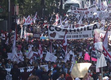 Opositores poblanos critican acarreo y uso del erario en marcha de AMLO en la CDMX