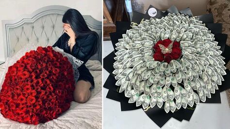 Ramos buchones, un muy extravagante regalo para San Valentín